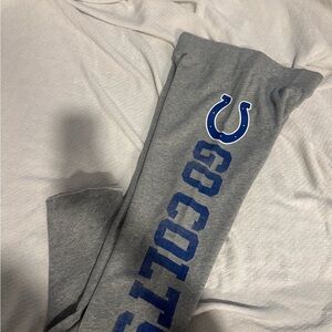 PINK Victoria's Secret Gray Pants with Blue Print